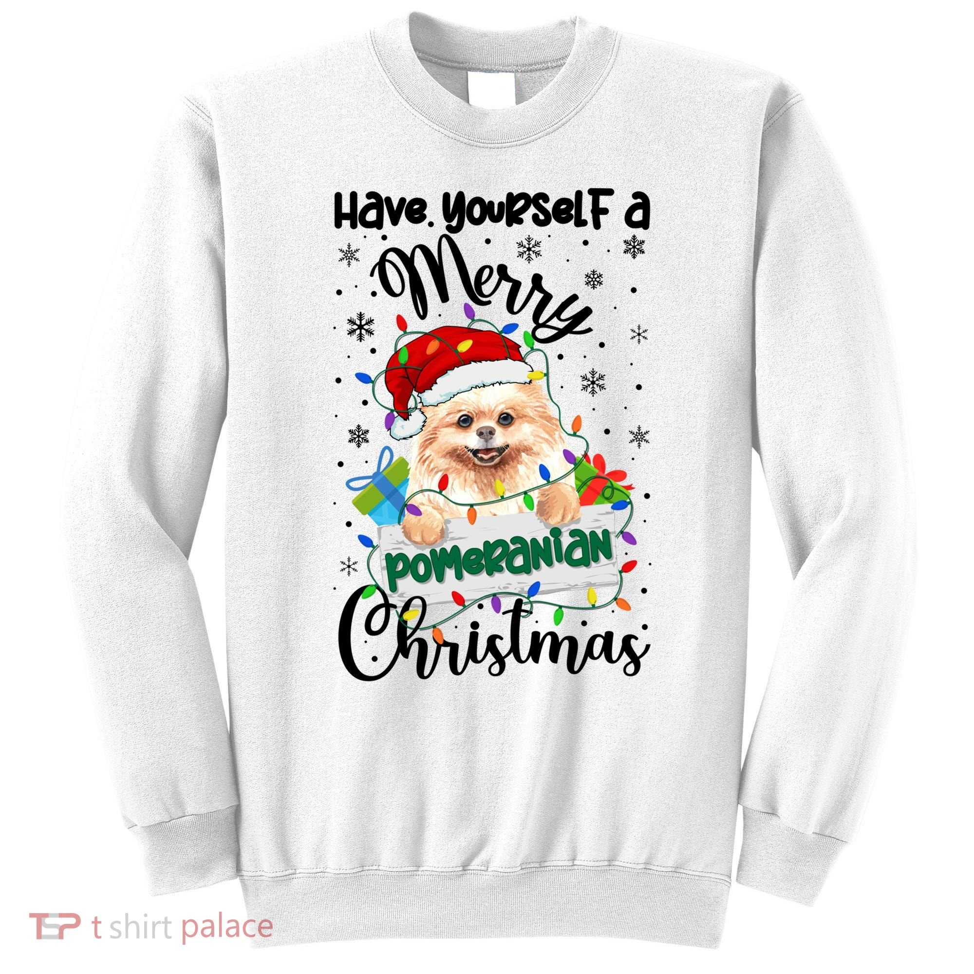 Merry Pomeranian Christmas Pomeranian Xmas Party Meaningful Gift Sweatshirt