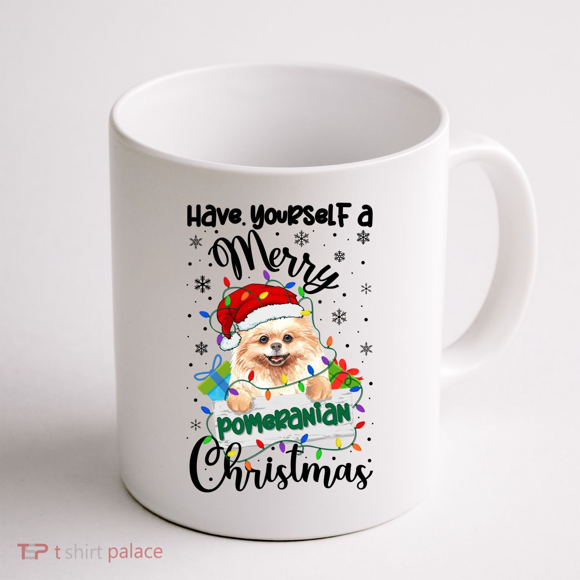 Merry Pomeranian Christmas Pomeranian Xmas Party Meaningful Gift Coffee Mug