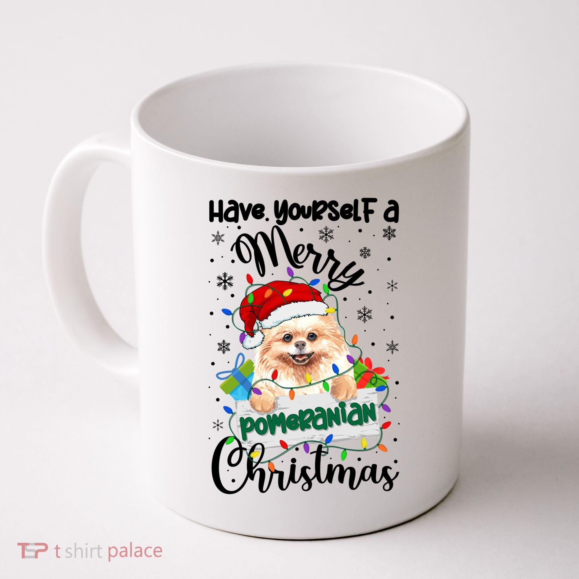 Merry Pomeranian Christmas Pomeranian Xmas Party Meaningful Gift Coffee Mug