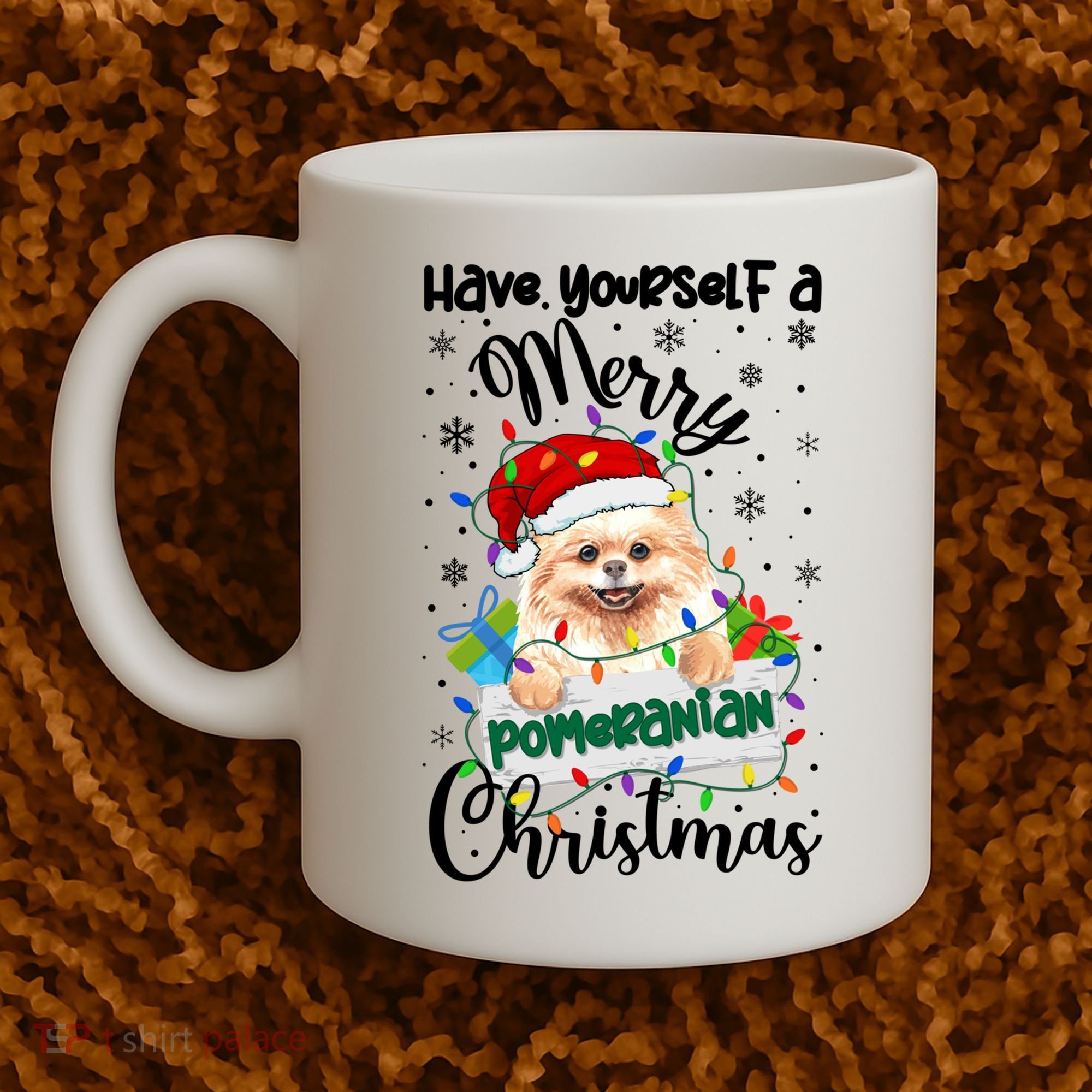 Merry Pomeranian Christmas Pomeranian Xmas Party Meaningful Gift Coffee Mug