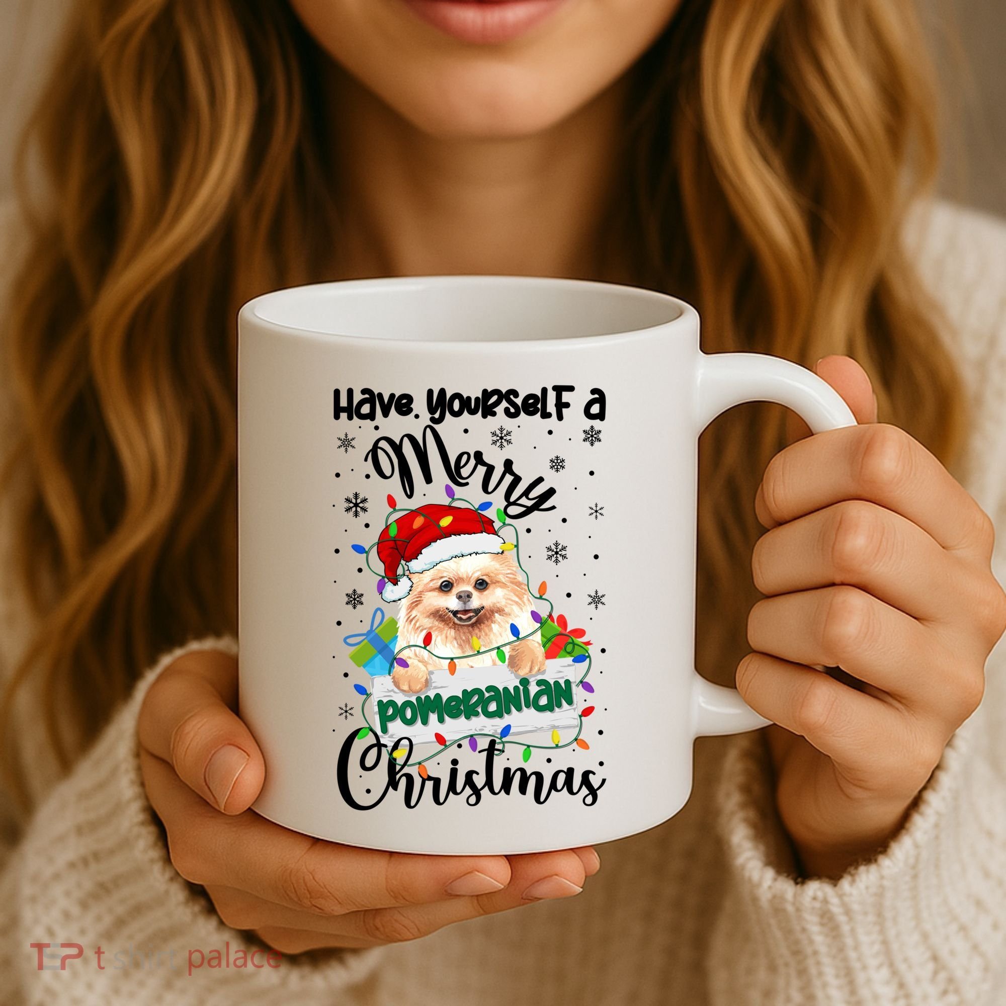 Merry Pomeranian Christmas Pomeranian Xmas Party Meaningful Gift Coffee Mug