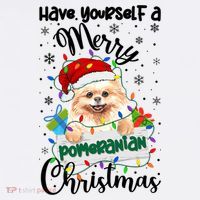 Merry Pomeranian Christmas Pomeranian Xmas Party Meaningful Gift Women's Hoodie thumb 2