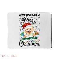 Merry Pomeranian Christmas Pomeranian Xmas Party Meaningful Gift Mousepad thumb 0