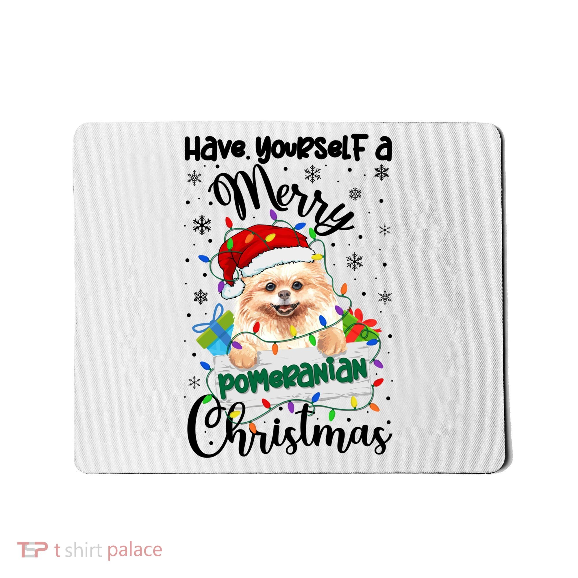 Merry Pomeranian Christmas Pomeranian Xmas Party Meaningful Gift Mousepad