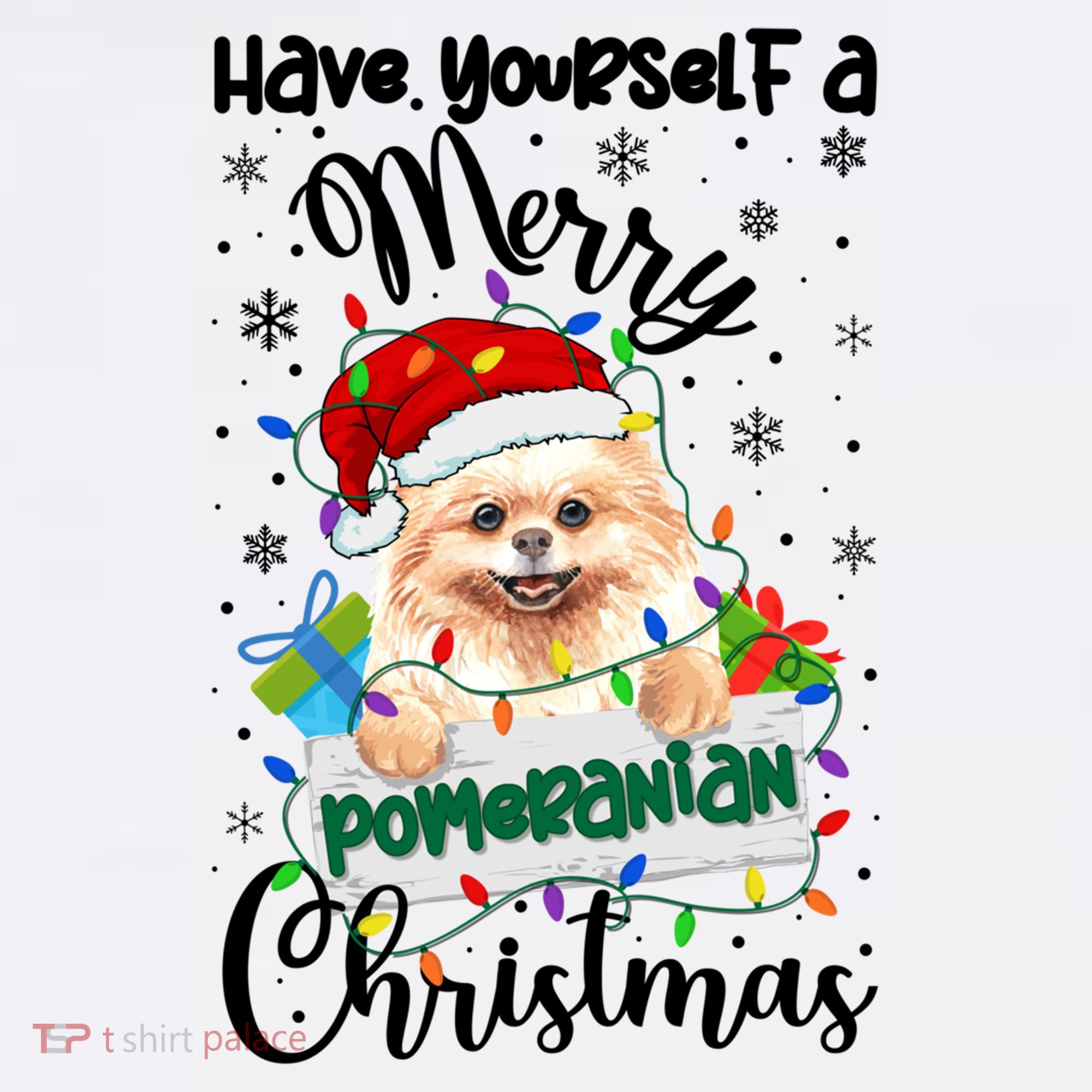 Merry Pomeranian Christmas Pomeranian Xmas Party Meaningful Gift Women's Tank Top