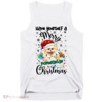 Merry Pomeranian Christmas Pomeranian Xmas Party Meaningful Gift Tank Top thumb 0