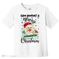 Merry Pomeranian Christmas Pomeranian Xmas Party Meaningful Gift Toddler T-Shirt thumb 0