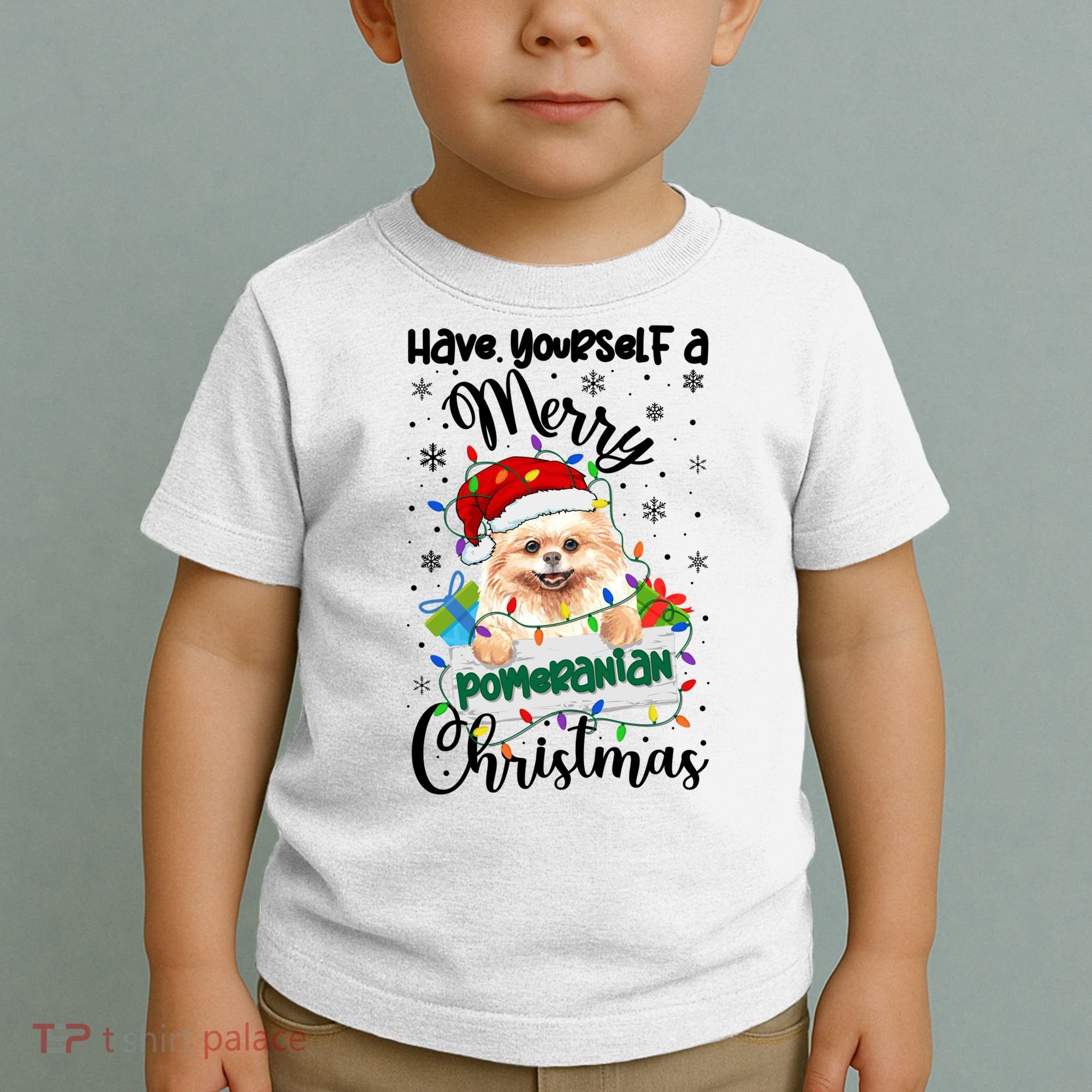 Merry Pomeranian Christmas Pomeranian Xmas Party Meaningful Gift Toddler T-Shirt