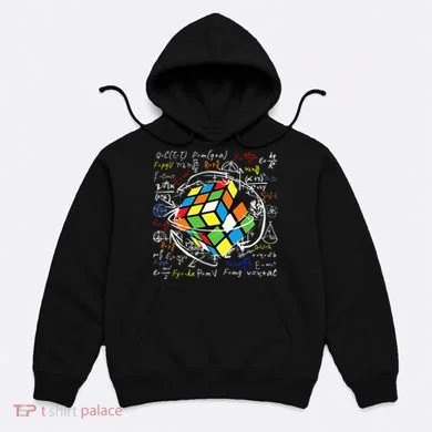 Melting Puzzle Cube Speed Cuber Physics Math Game 80s Retro Hoodie