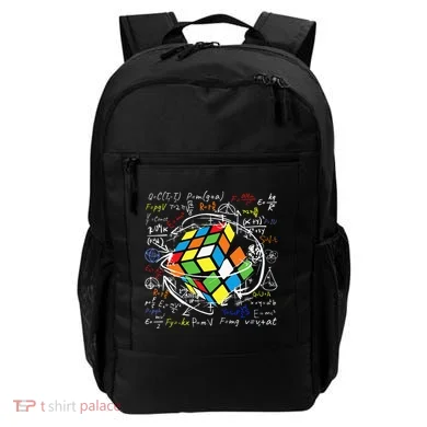 Melting Puzzle Cube Speed Cuber Physics Math Game 80s Retro Backpack