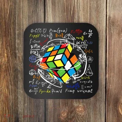 Melting Puzzle Cube Speed Cuber Physics Math Game 80s Retro Coaster