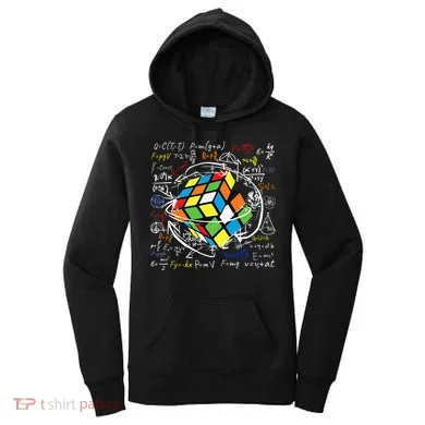 Melting Puzzle Cube Speed Cuber Physics Math Game 80s Retro Women's Hoodie