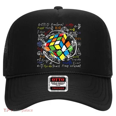 Melting Puzzle Cube Speed Cuber Physics Math Game 80s Retro Hat