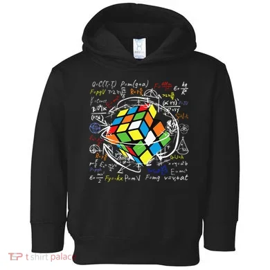 Melting Puzzle Cube Speed Cuber Physics Math Game 80s Retro Toddler Hoodie