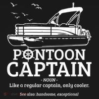 Mens Pontoon Captain Definition Funny Pontoon Boat Boating Polo thumb 3