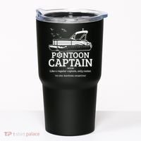Mens Pontoon Captain Definition Funny Pontoon Boat Boating Tumbler thumb 0