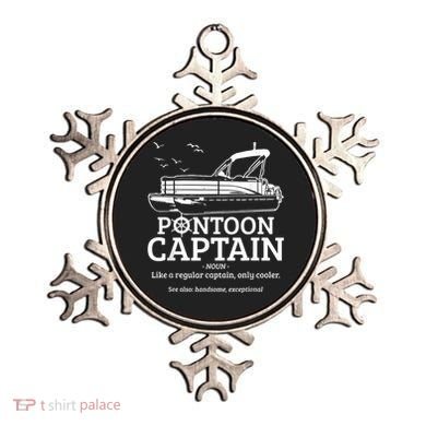 Mens Pontoon Captain Definition Funny Pontoon Boat Boating Ornament