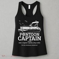 Mens Pontoon Captain Definition Funny Pontoon Boat Boating Women's Tank Top thumb 3