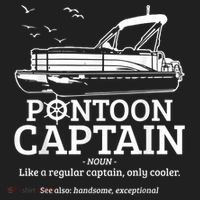 Mens Pontoon Captain Definition Funny Pontoon Boat Boating Hat thumb 2