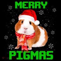 Merry Pigmas Christmas Guinea Pig Santa Hat Light In Snow Great Gift Coffee Mug thumb 5