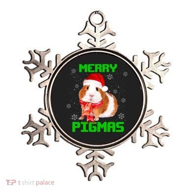 Merry Pigmas Christmas Guinea Pig Santa Hat Light In Snow Great Gift Ornament