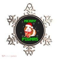 Merry Pigmas Christmas Guinea Pig Santa Hat Light In Snow Great Gift Ornament thumb 0