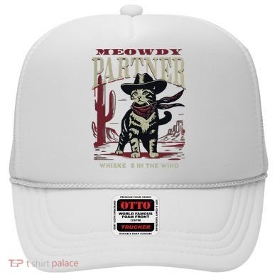 Meowdy Partner Cowboy Cat Vintage Cowboy Hat