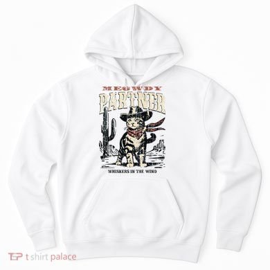 Meowdy Partner Cowboy Cat Vintage Hoodie