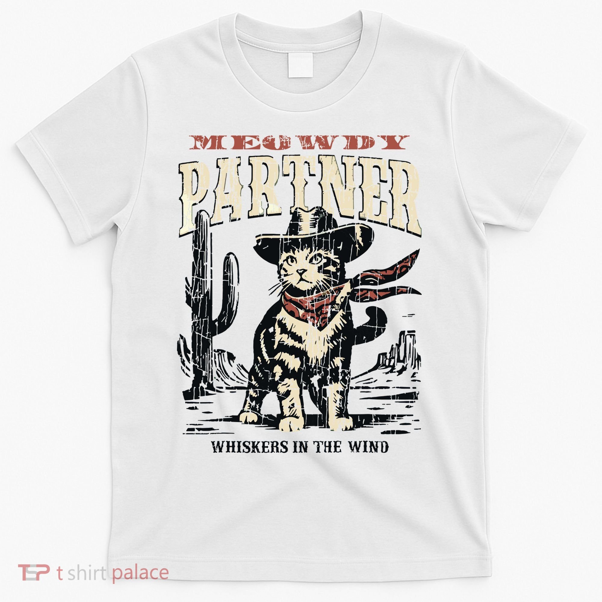 Meowdy Partner Cowboy Cat Vintage T-Shirt