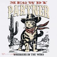 Meowdy Partner Cowboy Cat Vintage T-Shirt thumb 7