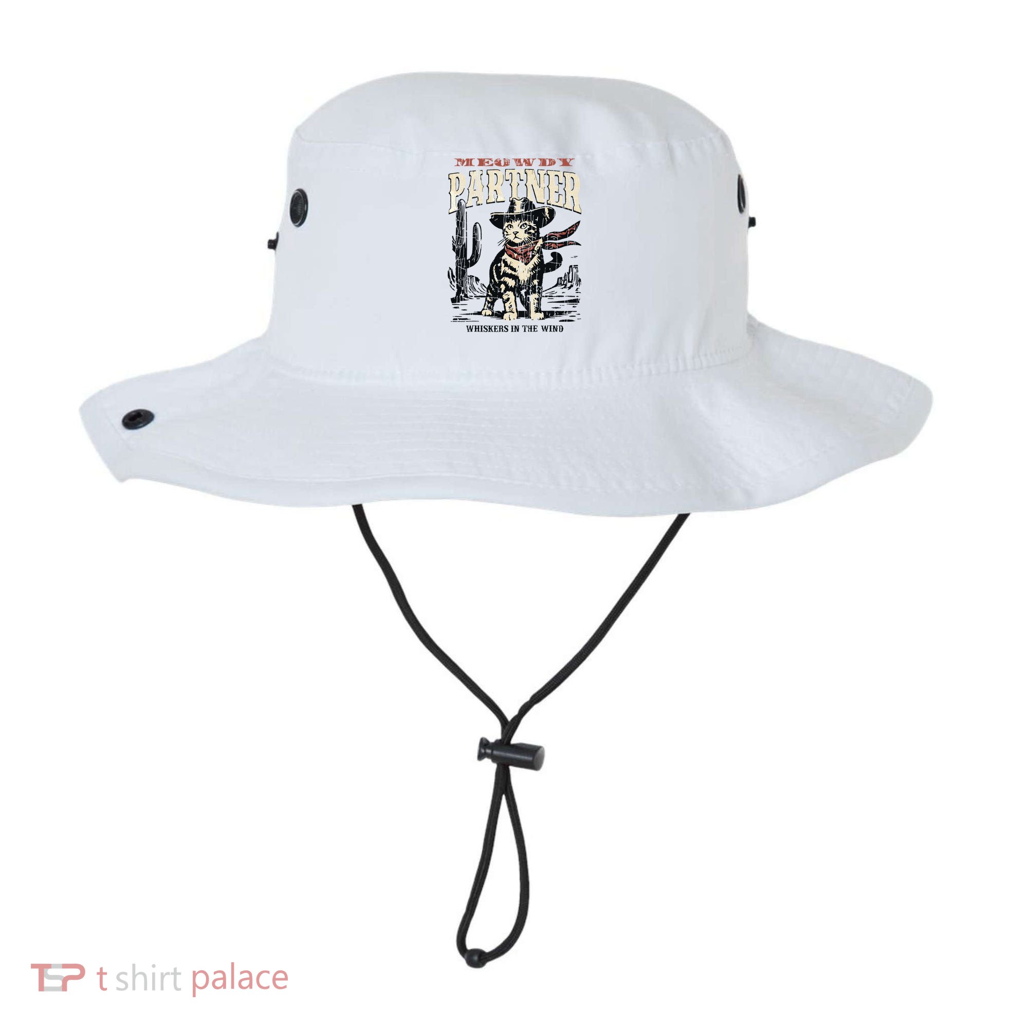 Meowdy Partner Cowboy Cat Vintage Bucket Hat