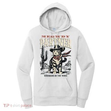 Meowdy Partner Cowboy Cat Vintage Women's Hoodie