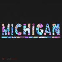 Michigan Patterned Curves Logo Ornament thumb 1