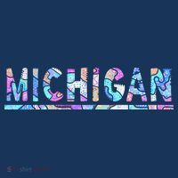 Michigan Patterned Curves Logo Women's Sweatshirt thumb 2