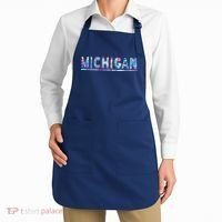 Michigan Patterned Curves Logo Apron thumb 2