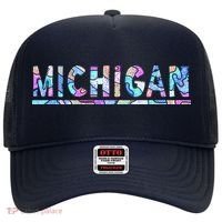 Michigan Patterned Curves Logo Hat thumb 0