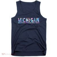 Michigan Patterned Curves Logo Tank Top thumb 0