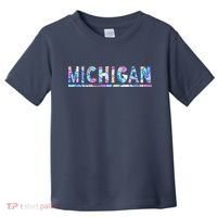 Michigan Patterned Curves Logo Toddler T-Shirt thumb 0