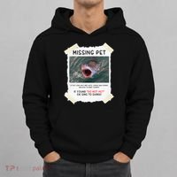 Missing Pet Cool Unique Funny Great White Shark Hoodie thumb 0