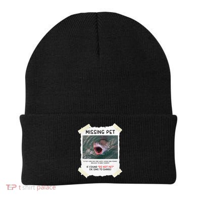 Missing Pet Cool Unique Funny Great White Shark Beanie