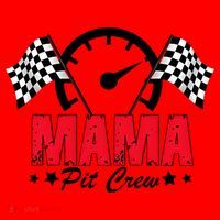 Mama Pit Crew Family Matching Pit Crew Mother's Day Mom Racing Santa Hat thumb 1