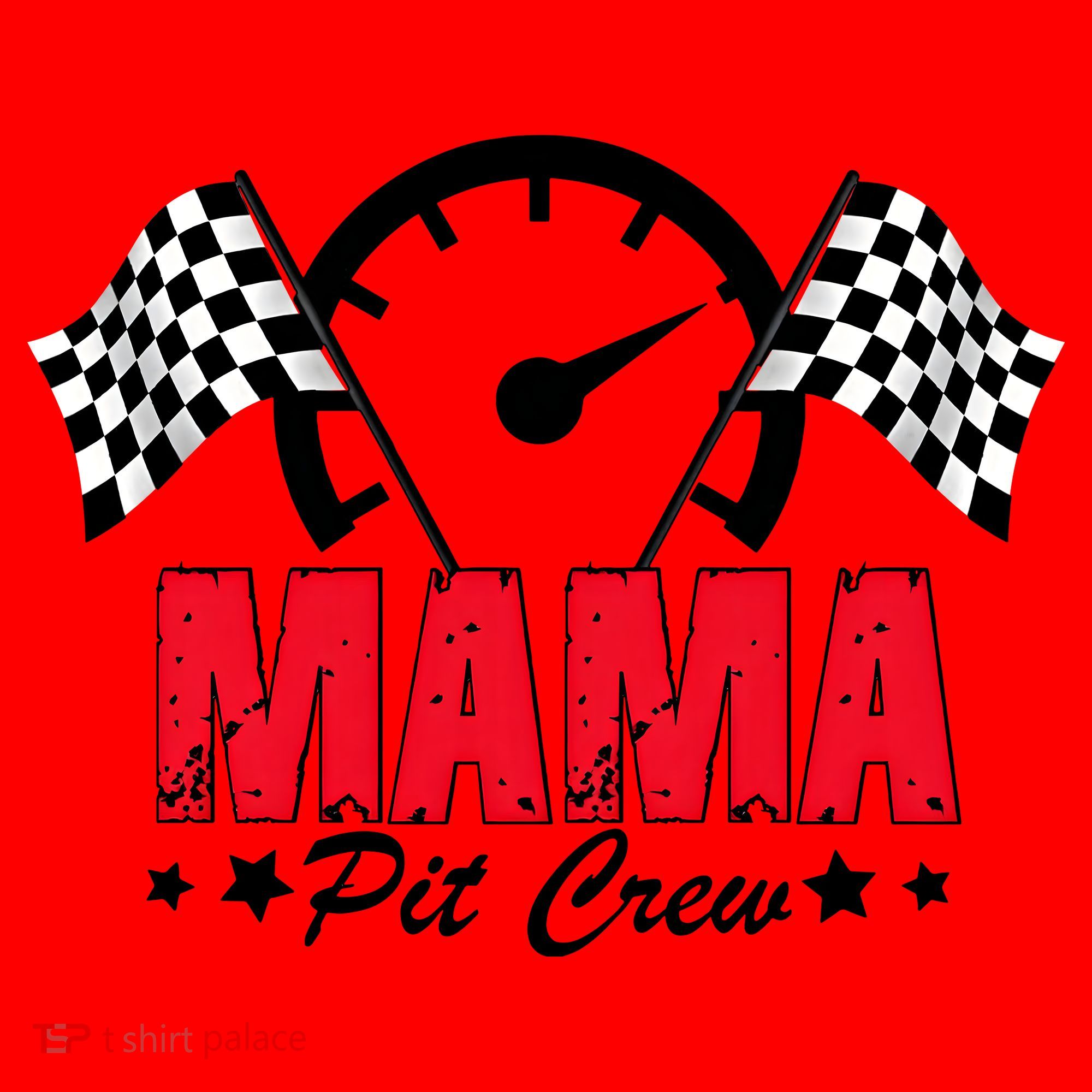 Mama Pit Crew Family Matching Pit Crew Mother's Day Mom Racing Santa Hat