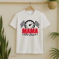 Mama Pit Crew Family Matching Pit Crew Mother's Day Mom Racing T-Shirt thumb 2