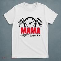 Mama Pit Crew Family Matching Pit Crew Mother's Day Mom Racing T-Shirt thumb 5