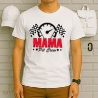 Mama Pit Crew Family Matching Pit Crew Mother's Day Mom Racing T-Shirt thumb 6