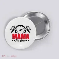 Mama Pit Crew Family Matching Pit Crew Mother's Day Mom Racing Button thumb 0
