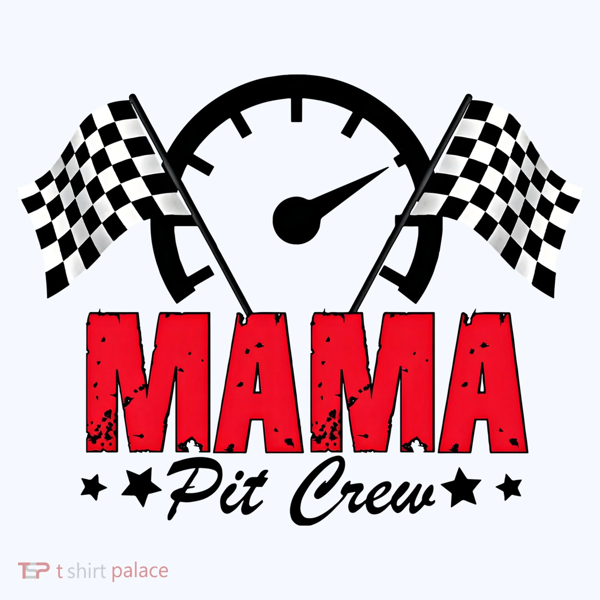 Mama Pit Crew Family Matching Pit Crew Mother's Day Mom Racing Button