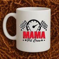 Mama Pit Crew Family Matching Pit Crew Mother's Day Mom Racing Coffee Mug thumb 2