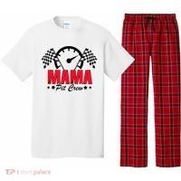 Mama Pit Crew Family Matching Pit Crew Mother's Day Mom Racing Pajama Set thumb 0