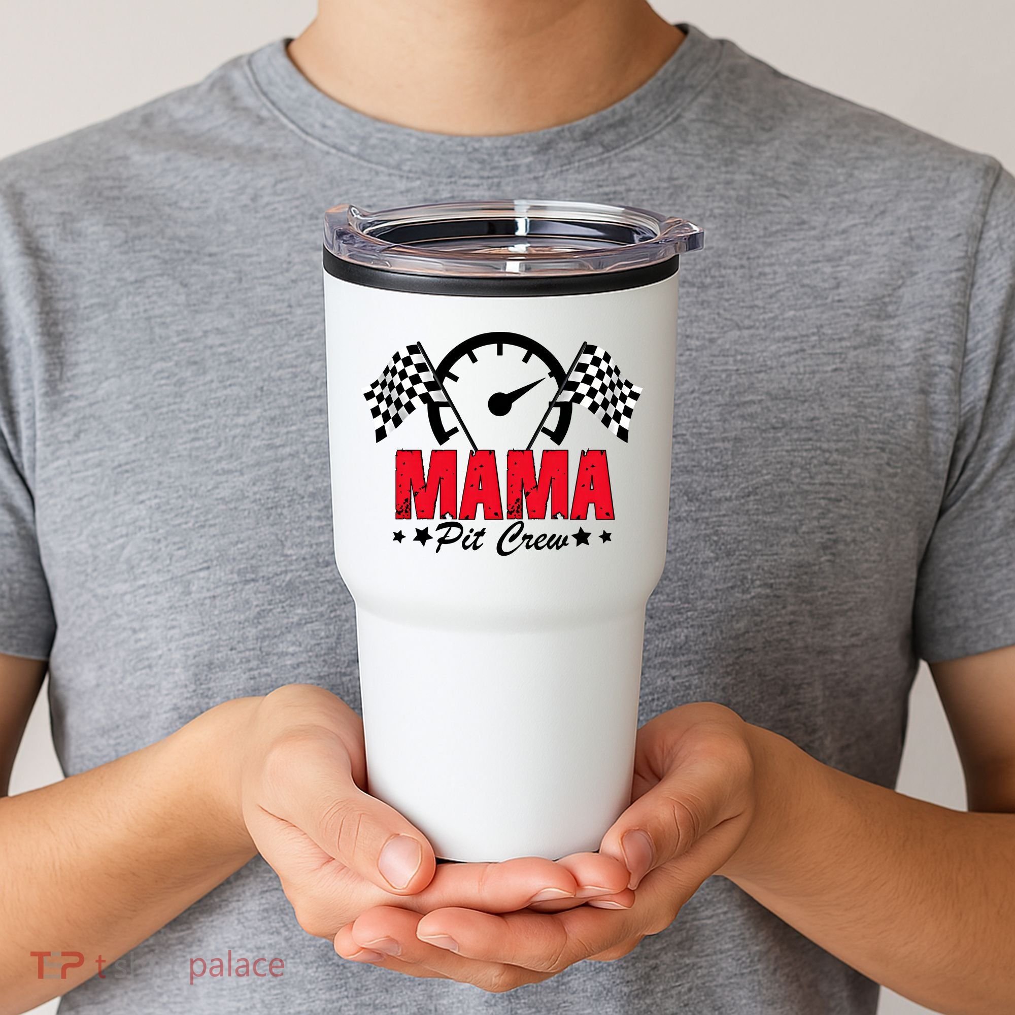Mama Pit Crew Family Matching Pit Crew Mother's Day Mom Racing Tumbler